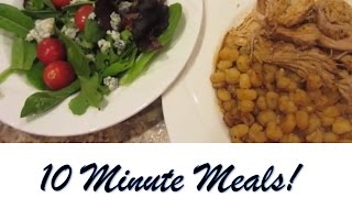 UNDER 10 MINUTE DINNER IDEAS  Slow Cooker Recipes [upl. by Saile]