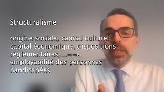 Expliquer et comprendre lemployabilité des personnes handicapées par les approches sociologiques [upl. by Disario]