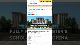 Schwarzman Scholars Program 2025 in China Fully Funded shorts [upl. by Wamsley833]