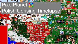 PixelPlanet  Polish Uprising Timelapse [upl. by Noryahs]