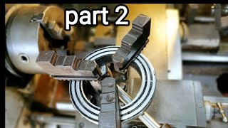 cara membuat ulir spiral archimedes di mesin bubut part 2  how to make a spiral thread [upl. by Bannon]