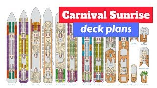 Carnival Sunrise Deck Plans 2018 [upl. by Merce]