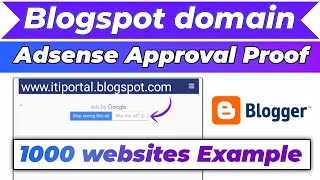 BlogSpot AdSense Approval  Google Blogger Earning Proof 2024 from free website [upl. by Ignatzia]