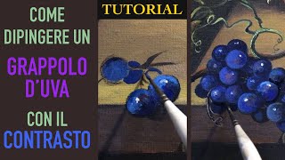 Come Dipingere un Grappolo dUva con le Velature  Tutorial  Corso di Pittura Gratis  Lezione 10 [upl. by Selda]