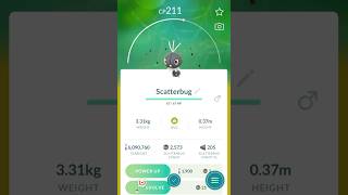 Hundo SUN Scatterbug 211 CP Pokémon GO [upl. by Bala610]