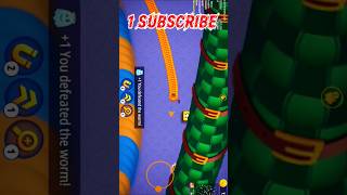 Double Big Worms 🤤🐍😋🔥wormszone gaming shorts splatgaming subscribe [upl. by Stricklan]