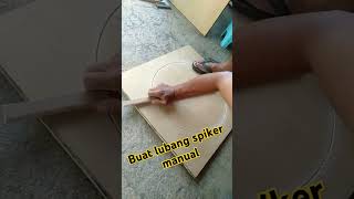 Buat lubang speaker manual [upl. by Addia430]