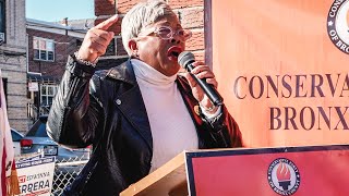 “No More of This OneParty Rule” NY State Senate Candidate Edwinna Herrera Speaks at Bronx Rally [upl. by Ydoj]