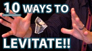 10 Ways to LEVITATE Epic Magic Trick How Tos Revealed [upl. by Namyw]