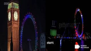 London New Years Fireworks 2007 [upl. by Olson]