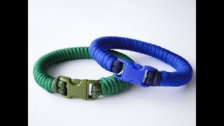 How to Make a „Common Whipping“ Knot Paracord Survival BraceletBuckle Version [upl. by Nahij]