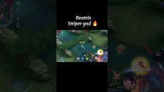 Beatrix op sniper 🔥 mlbb beatrix mobilelegends shortsviral viralshort trending tiktok [upl. by Parlin]