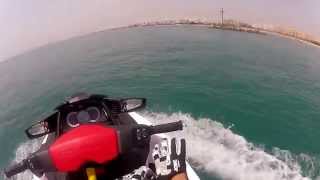 sortie de marina YASMINE HAMMAMET tunisie jet ski seadoo wake pro [upl. by Milla]