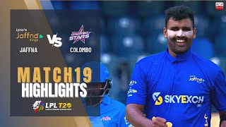 Jaffna Kings vs Colombo Stars  Full Match Highlights  LPL 2022  Match 19 [upl. by Lontson]