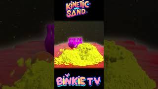 🎨 Learn Colors in Space Fun Kinetic Sand Bowling Adventure 🌈 kineticsand kineticsandplay [upl. by Attiuqram]