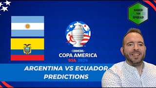 Argentina vs Ecuador Prediction 🇦🇷🇪🇨  Copa America Picks  July 4 [upl. by Nywrad285]