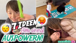 7 Ideen zum AUSPOWERN zu Hause 🥵 Bewegung  Spiele für Kinder  mamiblock [upl. by Booze]