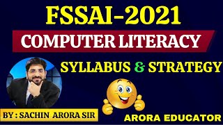 FSSAI Recruitment 2021  FSSAI Computer Literacy Syllabus amp Strategy  FSSAI Classes  FSSAI Batch [upl. by Trub677]