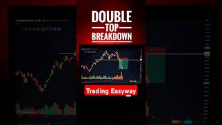 Double Top Breakdown ll trading stock forex tradingstrategy TradingEasyway16 [upl. by Eirtemed11]