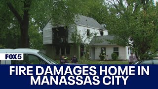 Fire damages home in Manassas City [upl. by Seward]