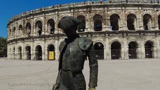 Hyperlapse of Nimes Arena amp Maison carrée [upl. by Meensat]