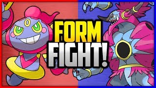 Hoopa Confined vs Unbound  Pokémon Form Fight Mythical [upl. by Akkim]