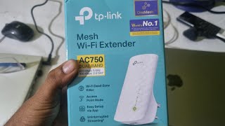 TP link RE200 AC750 WiFi range extender unboxing from Amazon [upl. by Benny]