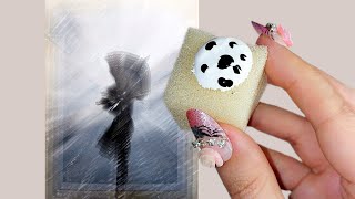 Simple Painting in Black and WhiteAcrylic Painting Tutorial for Everyone ⚫⚪🖌 [upl. by Ming]