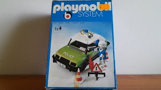 Playmobil vintage set 3215 Police car 1980 [upl. by Nylkaj641]