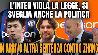 INTER CONTRO LEGGE IN ARRIVO ALTRA SENTENZA CONTRO ZHANG [upl. by Harv]