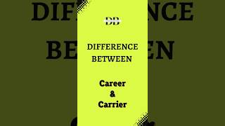 Difference Between Career and Carrier  Demystifying the Career vs Carrier Conundrum [upl. by Besse]