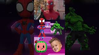 Vlad and Niki Spider Mans vs Green Goblin x Coffin Dance Tiles Hop EDM Rush musicgame coffindance [upl. by Robinette326]