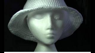 Wide Brim Hat Crochet Tutorial [upl. by Asuncion]