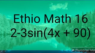 Simple way to find out phase angle phase shift  Amplitude period and the translation vector [upl. by Gaige943]