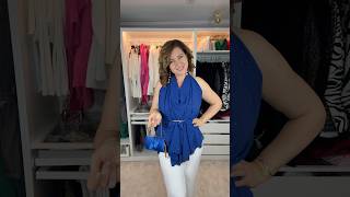 Блузка из двух платков… irenebutsch fashion styletips fashionstyle tips dress [upl. by Pihc]