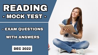 PTE READING MOCK TEST WITH ANSWERS  V2 PTE ACADEMIC  DECEMBER 2022 [upl. by Aan]