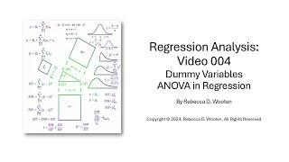 Video 004 in the series on Regression Analysis that introduces dummy variables into ANOVAs [upl. by Perpetua]