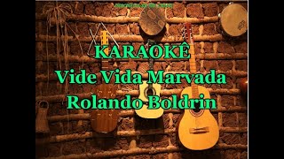 Karaokê Vide Vida Marvada  Rolando Boldrin [upl. by Alarick]