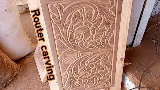 Wood Carving beginners learning router wood carvingCarpentry Skill [upl. by Ynohtona346]