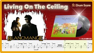 Blancmange  Living On The Ceiling  Drum Transcription [upl. by Ahsla]