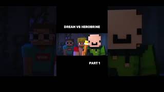 Dream vs HeroBrine minecraft shorts dream herobrine [upl. by Joselow6]