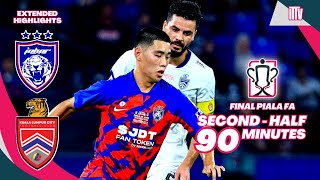 SecondHalf  JDT vs KL CITY  2023 FA CUP FINAL  Extended Highlights HD [upl. by Joanie]