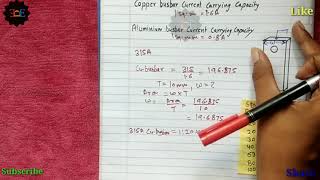 Busbar size calculation as per ampere rating [upl. by Artep]