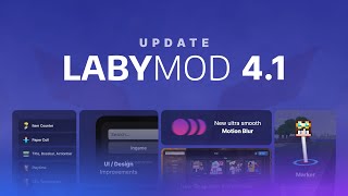 LabyMod 41 UPDATE  Widgets Motion Blur Marker amp more [upl. by Ahtibbat]