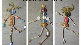 How to Make Bead People Craft Tutorial [upl. by Theodore397]