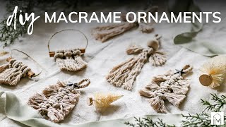 Macrame Christmas Ornaments  3 EASY Tutorials No Experience Needed [upl. by Karin38]