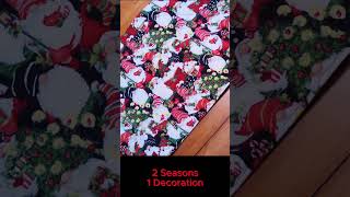 reversible table runner holidaydecor reversibletablerunner autumndecor [upl. by Ahtanaram]