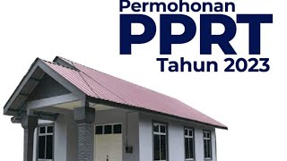 CARA MOHON BANTUAN RUMAH PPRT TAHUN 2023 [upl. by Magnuson]