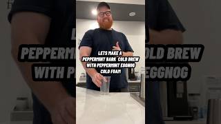 This is How To Make A Peppermint Bark Cold Brew 🤤 [upl. by Bartley]