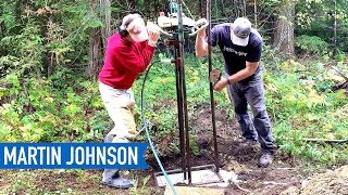 DIY Water Well Drilling  Off Grid Cabin Build 27 [upl. by Klinges]